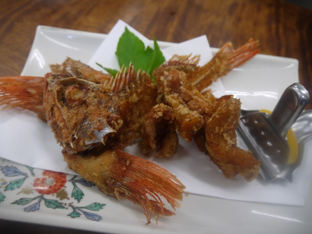 カサゴの唐揚げ