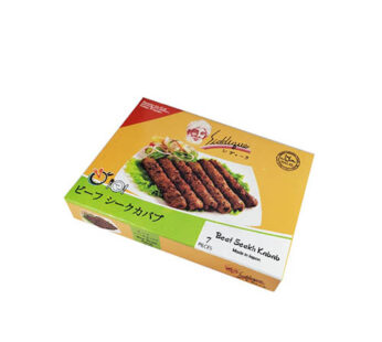 【冷凍】シディーク特製 ビーフシークカバブ 7個入り｜Siddique Beef Seekh Kebab 7p (205g) (Frozen Ready to Eat Food)