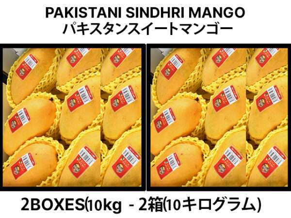 Pakistani Sindhri Mango 2 BOX – 10KG ( 2箱- 10キログラム)