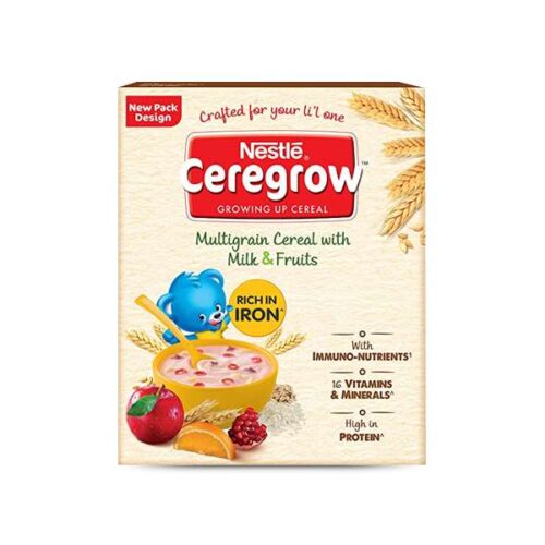 Nestle CEREGROW Multigrain Cereals with Milk & Fruit