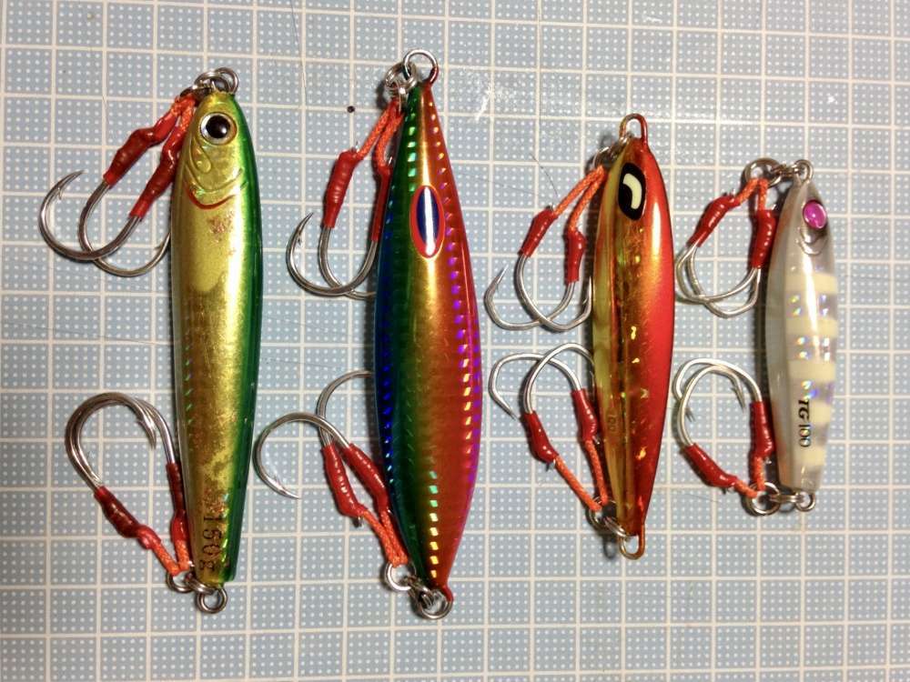 スロージギングのジグのフックセッティングについて
