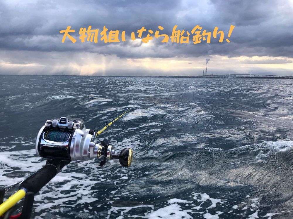 クエの船釣りでは夢の大物も！