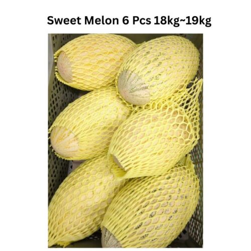 Uzbekistan Sweet Melon- Fresh Imported ( 6 count Case)